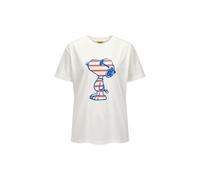 "Codello x Peanuts Cotton T-Shirt mit Snoopy-Motiv, Weiß" S