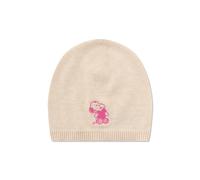 CODELLO X Peanuts leichte Feinstrickmütze mit Snoopy-Stickerei, Beige