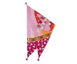 Codello X Peanuts leichtes Dreieckstuch mit Peanuts-Motiven, Pink-Mehrfarbig