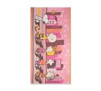 CODELLO X Peanuts luftiger Schal mit City Stroll-Print, Pink-Mehrfarbig