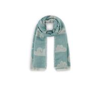 Codello X Snoopy Flower Power "Happy" Jacquard Schal, Blau