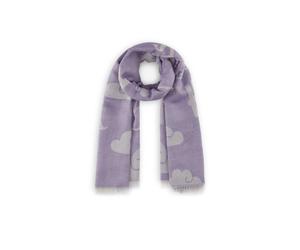 Codello X Snoopy Flower Power "Happy" Jacquard Schal, Lila