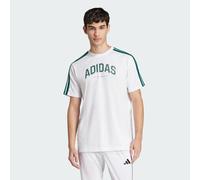 adidas Codes Collegiate Linear Graphic T-Shirt weiß/grün - S