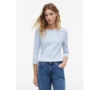 Tommy Hilfiger Damen Langarmshirt Cody mit U-Boot-Ausschnitt, Blau (Breezy Blue), S