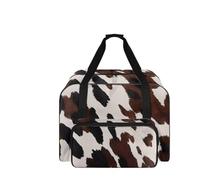 COEQINE Nähmaschinentasche mit Taschen und Griffen, Reiseaufbewahrung, Bastelbedarf, Organizer für die meisten Ständer, 50,8 cm, Braun, Reisetasche