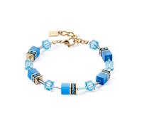 COEUR DE LION GeoCUBE® Iconic Mono Gold Armband Türkis Edelstahl 4020300600