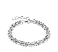 COEUR DE LION Armband - Armband Mesh Chain Classic - Gr. ONE SIZE - in Silber - für Damen