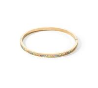 Coeur de Lion Armreif Edelstahl & Kristalle slim gold multicolor pastell 17