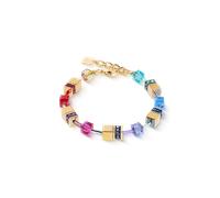 Coeur De Lion Damen Armband 3015/30-1535 GeoCUBE® Iconic Metallic Rainbow gold