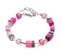 COEUR DE LION GeoCUBE® Iconic Armband Viva Magenta Edelstahl 2838300422