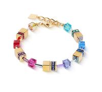 Coeur De Lion Damen Armband 3015/30-1535 GeoCUBE® Iconic Metallic Rainbow gold