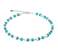 Coeur De Lion Damen Halskette 4010/10-0548 GeoCUBE® Iconic Precious Petrol Türkis