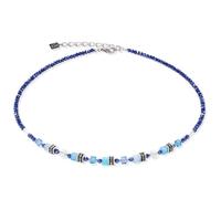 Coeur De Lion Damen Halskette 4565/10-0700 GeoCUBE® Small Iconic Mono blau
