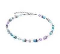 Coeur de Lion GeoCUBE® Iconic Halskette Aqua-Flieder