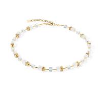 COEUR DE LION GeoCUBE® Iconic Nature Halskette gold-weiß Edelstahl 3018101416