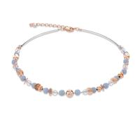 Coeur de Lion Halskette 4993/10-0720 Twistedpearls hellblau