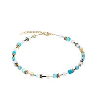 COEUR DE LION GeoCUBE® Iconic Halskette gold-türkis Edelstahl 2838100616