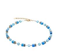 COEUR DE LION Halskette - GeoCUBE® Iconic Mono Gold Halskette - Gr. unisize - in Blau - für Damen