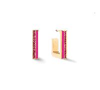 Coeur De Lion Creolen Square Stripes 20 Gold-Pink