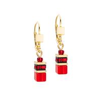 COEUR DE LION Ohrringe - GeoCUBE® Iconic Lite Ohrringe - Gr. unisize - in Rot - für Damen