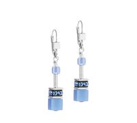 COEUR DE LION Ohrringe - GeoCUBE® Iconic Mono Silber Ohrringe - Gr. unisize - in Blau - für Damen