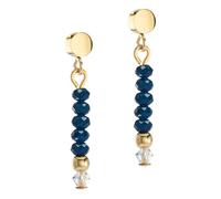 COEUR DE LION Ohrringe Little Twinkle gold-dunkelblau Edelstahl 2033210721