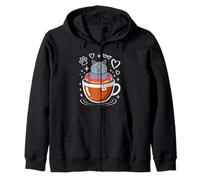 Coffee British Shorthair Donut Kapuzenjacke