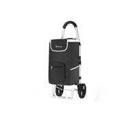 56 L Einkauf Trolley Einkaufswagen Shopping Trolley Tasche Aluminium Stabil Schwarz