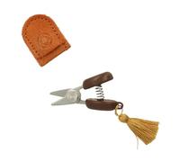 Cohana Seki Mini Schere, Stahl & Leder, Handarbeitsschere für Stickerei
