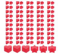 COHEALI 100 Stück Teiliges Silikon Ohrring Stopper Herzform und Sternform in Rot Langlebige Ohrstecker Rückseiten für Schwere Ohrringe Sicherer Schmuck Zubehör für DIY Ohrringherstellung