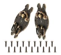 COHEALI 2 Stück Retro Schmuckkoffer Verschluss mit Herzform Langlebige Bronzefarbene Box schlösser Antike Haspe für Weinboxen und Schmuckkästchen Einfache Montage Verschleißfest