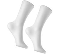 COHEALI 2 Stück Schaufensterpuppe Fußmodell Weibliche Fußsocke Displayform Kurzstrumpf Schaufensterpuppe Kunststoff Damen Knöchelarmband Schmuck Füße Schuhe Stützbahre Modell Für