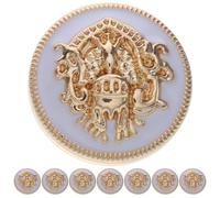 COHEALI 20 Stück Vintage Metallknöpfe für Mantel Kleine Dekorative Knöpfe aus Metall in Weißgold Geeignet für Jacken Anzüge Uniformen Leicht und Vielseitig für Klassische Bekleidung