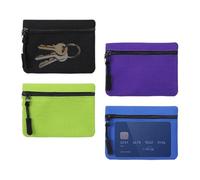 Coin Purse | 4 Stücke Mini Leinwand Münzbeutel | Reise Münzbeutel Mit Reißverschluss | Für Schlüssel Karten Kopfhörer Kinder Erwachsene Schule Reisen Ausflüge und