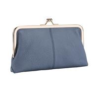 Coin Purse - Kiss Lock PU Leather Wallet, Large Capacity Card Cash Holder with Sturdy Clasp Closure Design, Keeps Bills and Credit Cards Organized, Ideal for Women Handbag Travel Shopping Everyd