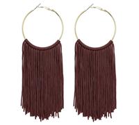 COIRIS Fashion Hoop Statement Quasten Baumeln Tropfen Ohrringe f r Frauen (