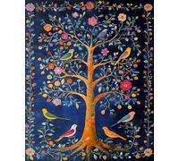 COKYIS Erwachsene Kreuzstich Stickpackungen Baum des Lebens 11CT Vorgedruckt zählen Set DIY Stickbilder Kreuzstich Für Anfänger Home Decor 40×50cm