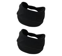 Colcolo 2 Stücke Stirnband Sportbänder bequeme waschbare weiche Bandanas Schweißband für Laufzeit von Fitnessstudio Tennis Fitness Basketball, Schwarz