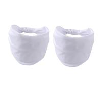 Colcolo 2 Stücke Stirnband Sportbänder bequeme waschbare weiche Bandanas Schweißband für Laufzeit von Fitnessstudio Tennis Fitness Basketball, Weiß