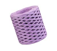 Colcolo 200 m/Rolle Bast-Papierband, Ornament, langlebig, recycelbar, zum Weben, Geschenkverpacken, Häkeln, Floristen, Basteln, Boxen, Verpacken, helles Lila