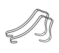Colcolo 2Pcs Sandale Schuhe Display Stand Einsätze für High Heels Sandale Schuh Display Rack, Schwarz