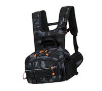 Colcolo Outdoor-Brusttasche, Hüfttasche, Multifunktions-Weste aus -Stoff mit Reißverschluss, Utility-Brusttasche für Wandern, Radfahren, Sport, Camping, Style F
