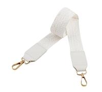 Colcolo Schulterriemen Handtaschengurt Wechselriemen Umhängegurt Taschenriemen Aus Gewebtem Material Und PU für Damen Tasche Brieftasche Basteln Alltag, Weiß