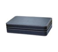 Colcolo Uhrenbox, Aufbewahrungsetui mit Reißverschluss, staubdicht, ideal für Geschäftsreisen und Outdoor-Aktivitäten, 12 Fächer, 33 X 20 X 11.5 cm