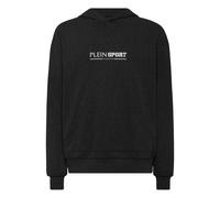 Sweatshirt PLEIN SPORT "Hoodie", Herren, Gr. XXL, schwarz (02, schwarz), Obermaterial: 60% Baumwolle, 38% Polyester, 2% Elasthan, Sweatshirts (36927143-XXL) 02, schwarz