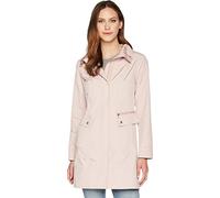 Cole Haan Damen Verstaubare Regenjacke mit Kapuze und Schleife (Standard und Übergröße) Jacke, Canyon Rose, 36