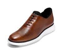 Cole Haan Herren 2. Zerogrand Laser Wing Tip Lined Oxford, British Tan Elfenbein, 48 EU