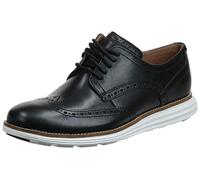 Cole Haan Herren ORIGINAL Grand Shortwing Oxford, Black Leather/White, 43 EU Weit