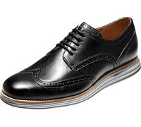 Cole Haan Herren Original Grand Shortwing Oxford, Schwarzes Leder/Eisenstein, 44 EU