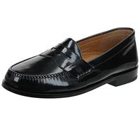 Cole Haan Herren Pinch Penny Slip on Traditioneller Loafer mit Quasten in Einer echten handgenähten Mokassin-Konstruktion, schwarz, 41.5 EU Weit